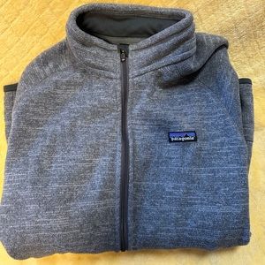 men’s full zip patagonia gray jacket size medium